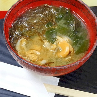 至福の香り♪　厳冬期の「函館海鮮みそ汁」